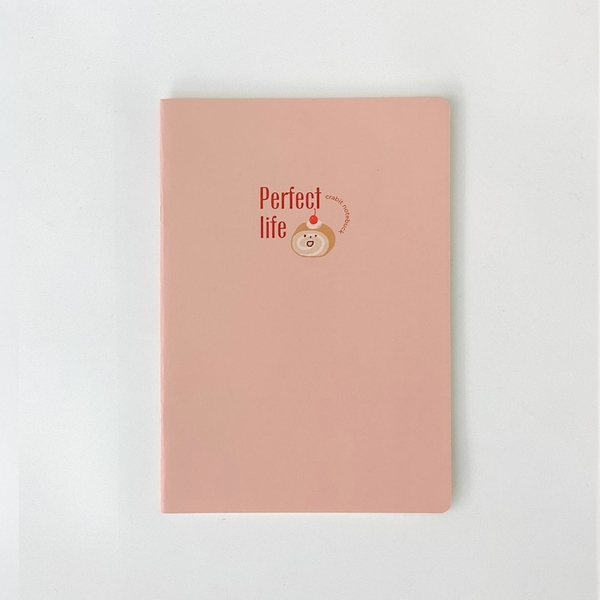 Vở kẻ ngang 80 trang - Perfect Life Bánh cuộn hồng