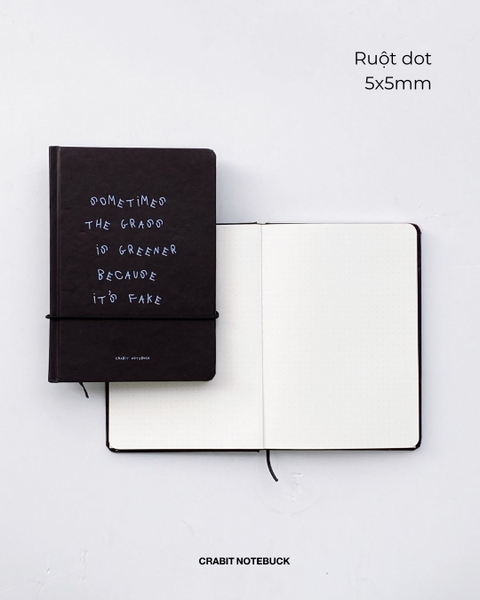 Sổ tay A5 chấm dot 130gsm 110 trang A Few Notes - The Grass
