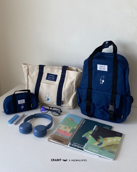 Sổ còng 4 lỗ kẻ ngang B5 80 trang Crabit x Kokuyo Land of Too-shy 2 - Too-shy Picnic