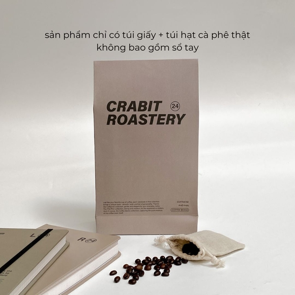 Túi quà tặng đặc biệt Crabit Coffee Beans Packaging tặng kèm hạt cà phê thơm