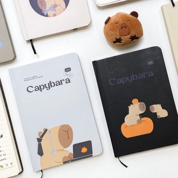 Sổ kẻ ngang bỏ túi Crabit Capybara Life Collection - Capybara Working