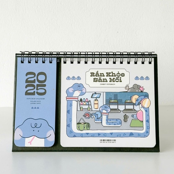 Lịch 2025 để bàn - Crabit Calendar Rắn Săn Mồi có lịch âm
