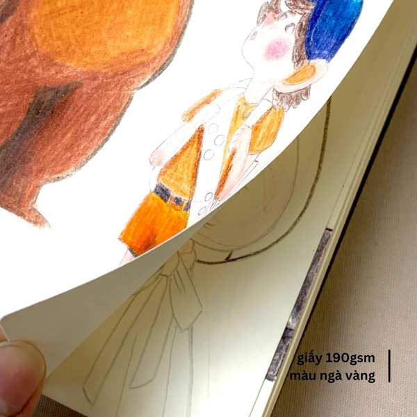 Combo 3 sổ sketchbook lò xo 190gsm
