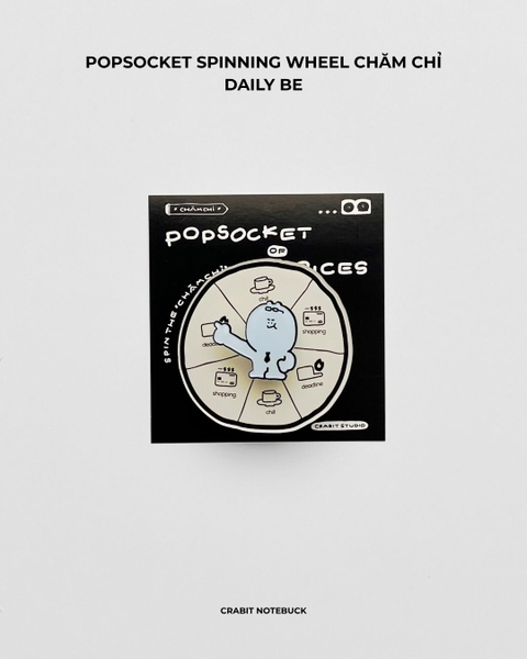 Popsocket Acrylic Spinning đế dán keo Chăm chỉ