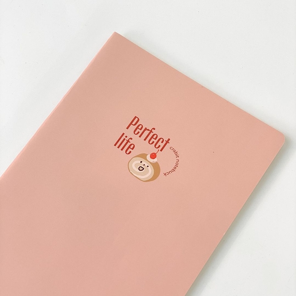 Vở kẻ ngang 80 trang - Perfect Life Bánh cuộn hồng