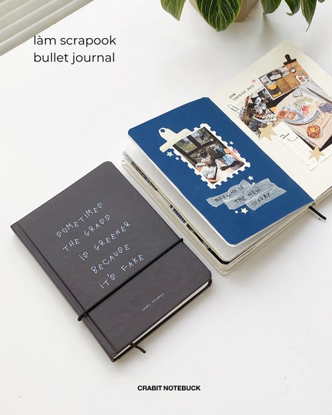 Sổ tay A5 chấm dot 130gsm 110 trang A Few Notes - The Grass