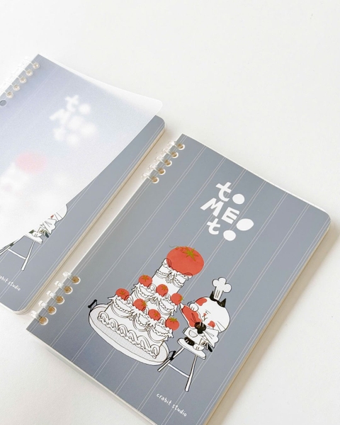 Sổ còng a5 slim binder 100gsm grid - Tomeoto Cake