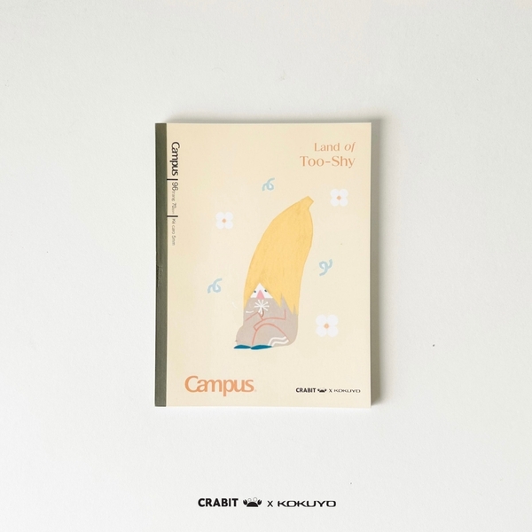 Vở A5 grid 96 trang Bananeet - Crabit x Kokuyo - Land of Too-Shy