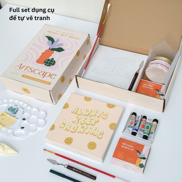 Bộ tranh đắp màu nổi - Always keep growing