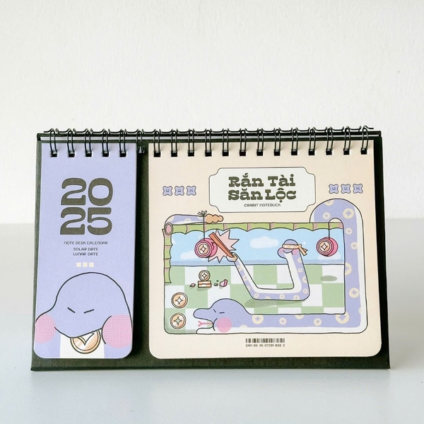Lịch 2025 để bàn - Crabit Calendar Rắn Săn Mồi có lịch âm