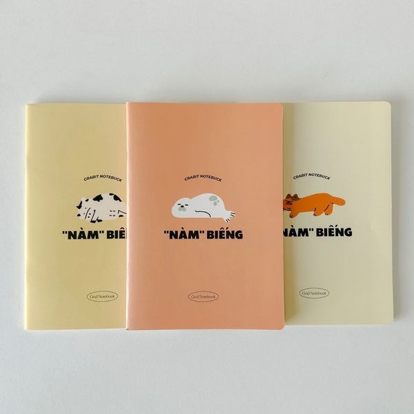 Vở grid 120 trang - "Nàm" Biếng Mèo Vàng