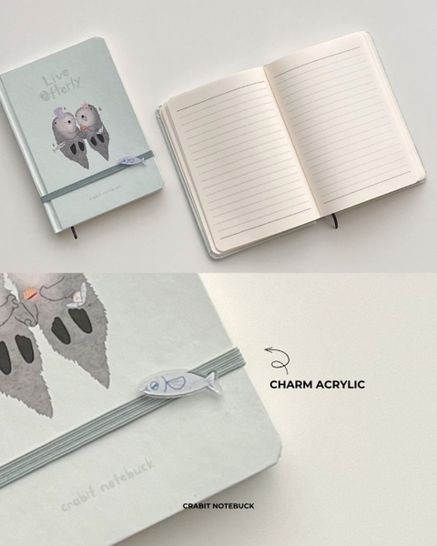 Sổ tay bỏ túi kẻ ngang 180 trang 70gsm Otter - Couple Otter