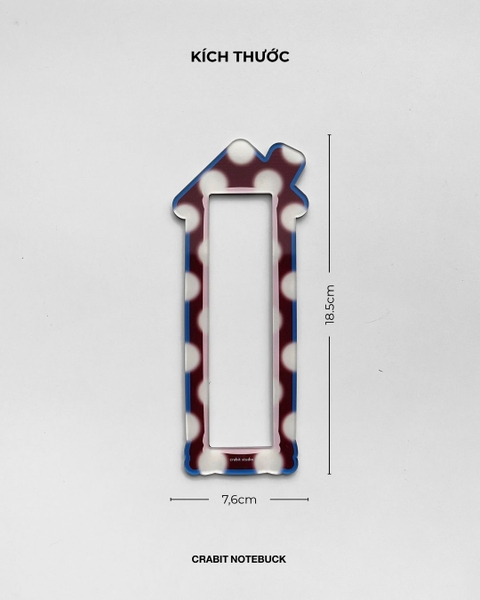 Khung ảnh nam châm dài 3 tấm Chấm bi