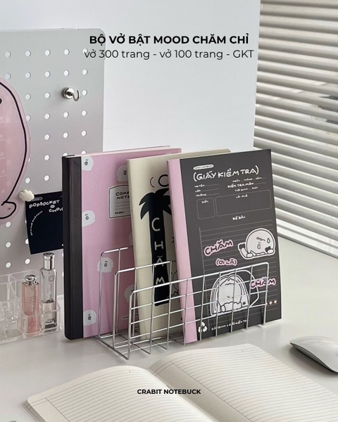 Combo 3 Vở kẻ ngang 100 trang 80gsm Chăm chỉ