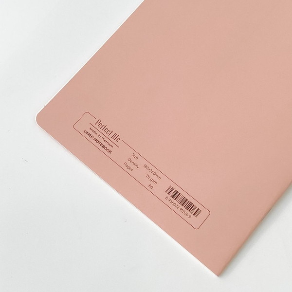 Vở kẻ ngang 80 trang - Perfect Life Bánh cuộn hồng