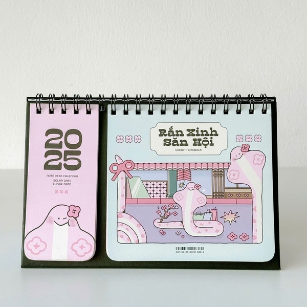 Lịch 2025 để bàn - Crabit Calendar Rắn Săn Mồi có lịch âm