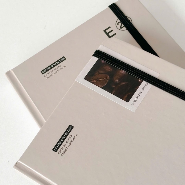 Sổ tay A5 kẻ ngang 130gsm Crabit Coffee Beans - Excela