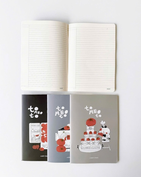 Combo 3 Vở kẻ ngang chấm 100 trang 80gsm Tomeoto