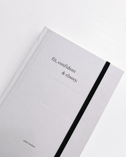 Sổ lịch kế hoạch Planner 2026 14 tháng A5 Crabit The Unfold - Hồng Xám