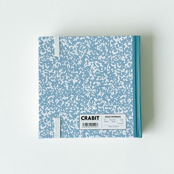 Sổ kẻ ngang khổ vuông 140 trang 130gsm tặng kèm sticker Composition Collection - Xanh Grape