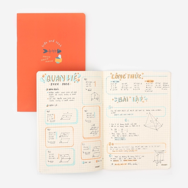 Vở ô vuông 120 trang - Xương cá