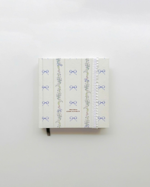 Sổ tay scrapbook khổ vuông dot 130gsm The Reverie Diary - Nhũ Hoa Nơ Xanh