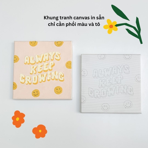 Bộ tranh đắp màu nổi - Always keep growing