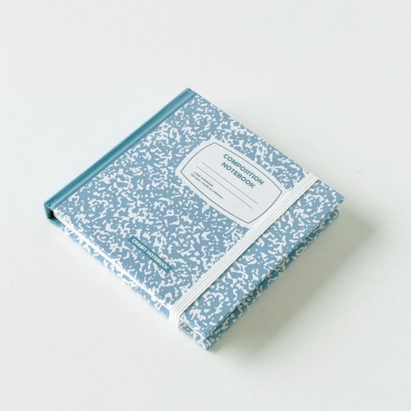 Sổ kẻ ngang khổ vuông 140 trang 130gsm tặng kèm sticker Composition Collection - Xanh Grape