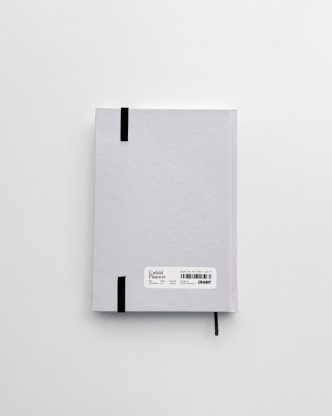 Sổ lịch kế hoạch Planner 2026 14 tháng A5 Crabit The Unfold - Hồng Xám
