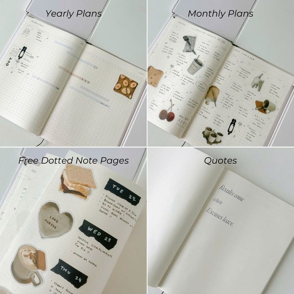 Sổ lịch Planner 2025 A4 Monthly Plan - 14 Months