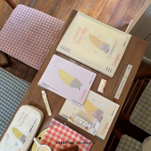 Vở A5 grid 96 trang Bananeet - Crabit x Kokuyo - Land of Too-Shy