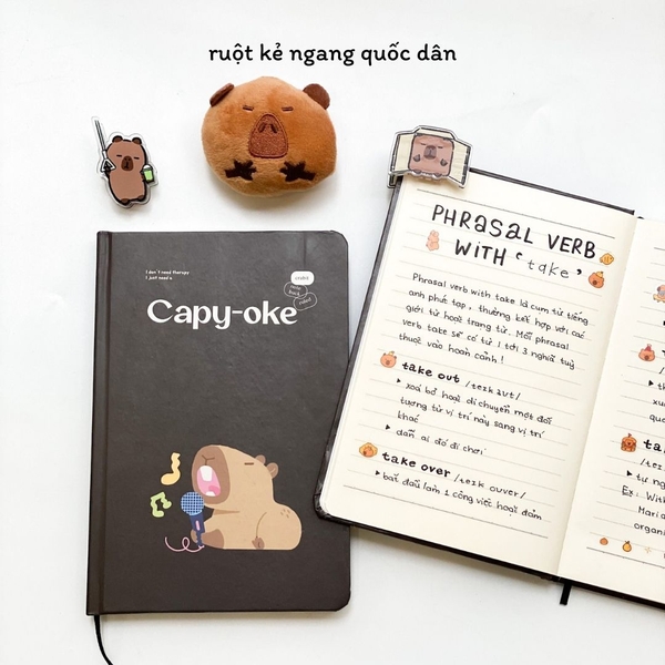 Sổ kẻ ngang bỏ túi Crabit Capybara Life Collection - Capy-oke