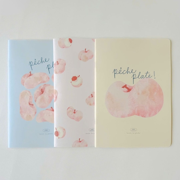 Combo 3 Vở kẻ ngang 80 trang - Peach Pocket