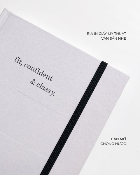 Sổ lịch kế hoạch Planner 2026 14 tháng A5 Crabit The Unfold - Hồng Xám