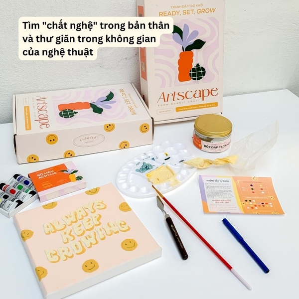 Bộ tranh đắp màu nổi - Always keep growing