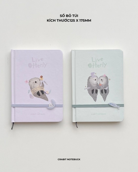 Sổ tay bỏ túi kẻ ngang 180 trang 70gsm Otter - Mỳ Ý