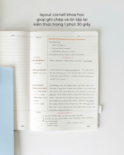 Vở cornell kẻ ngang 120 trang 70gsm Trộm vía - Xả Vía