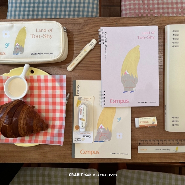 Vở A5 grid 96 trang Bananeet - Crabit x Kokuyo - Land of Too-Shy