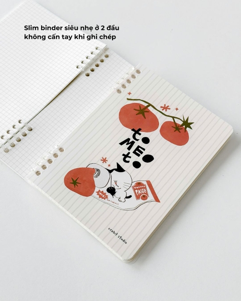 Sổ còng a5 slim binder 100gsm grid - Tomeoto Paste