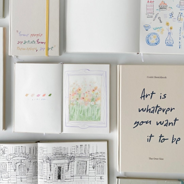 Sổ Sketchbook 190gsm A5 ngang -