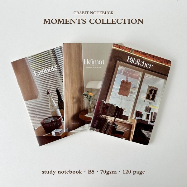 Combo 3 Vở kẻ ngang 120 trang Moments Collection