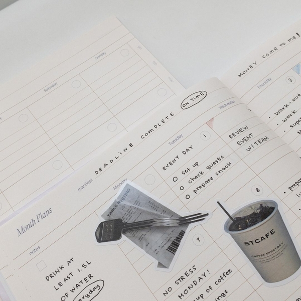 Sổ lịch Planner 2025 A4 Monthly Plan - 14 Months