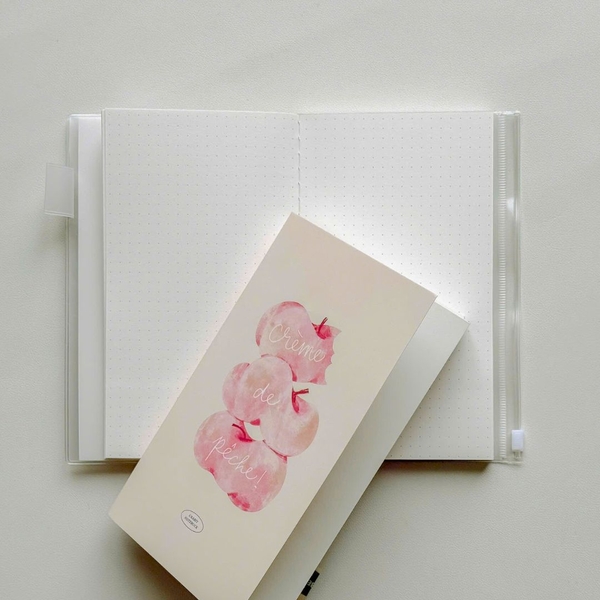 Sổ handy chất dot 130gsm 128 trang Peach Pocket