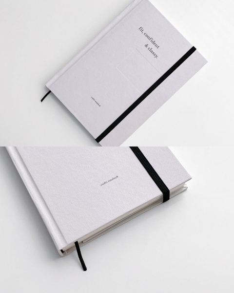 Sổ lịch kế hoạch Planner 2026 14 tháng A5 Crabit The Unfold - Hồng Xám