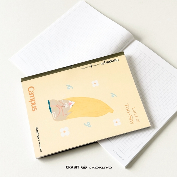 Vở A5 grid 96 trang Bananeet - Crabit x Kokuyo - Land of Too-Shy