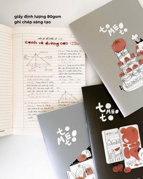 Vở kẻ ngang chấm 100 trang 80gsm Tomeoto House