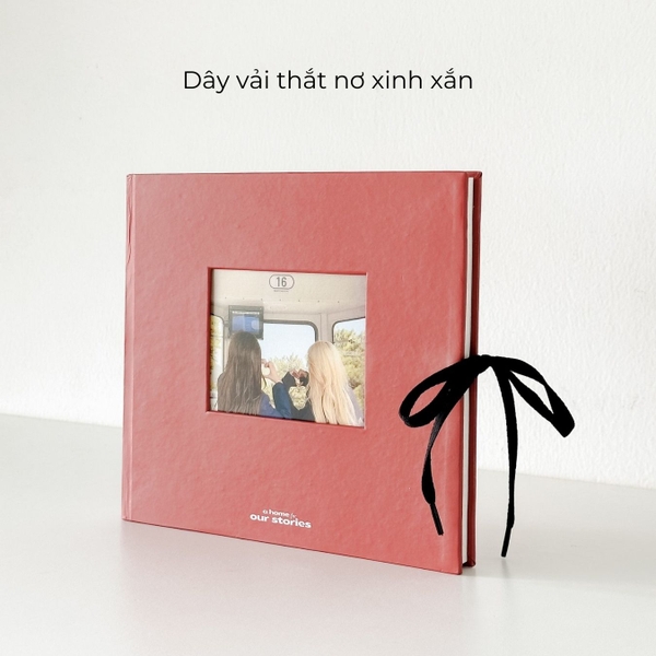 Sổ nhật ký ảnh memories journal Crabit x SGT - Đỏ