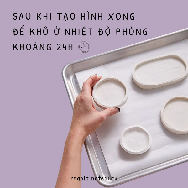 500g Đất sét tự khô - Crabit Air Dry Clay