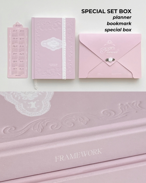 Sổ Planner 2027 14 tháng layout basic Framework Planner Ren Hồng