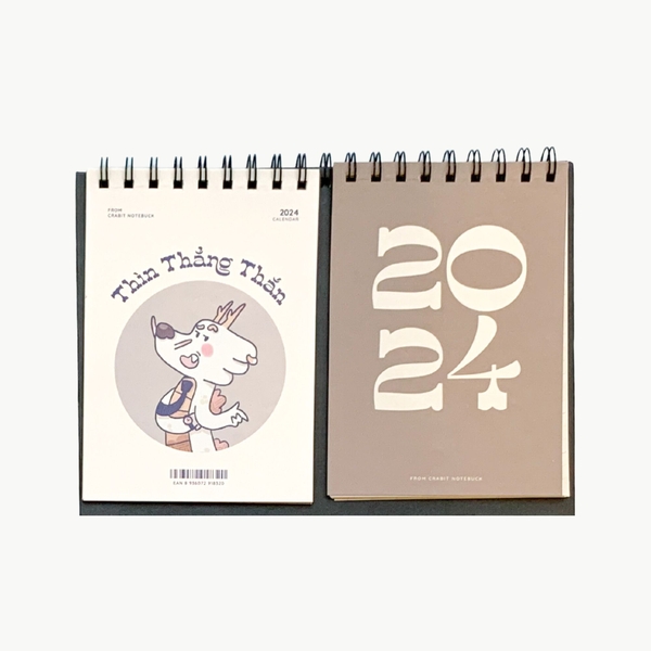 Lịch 2024 để bàn Crabit Calendar Thìn Thần Thái